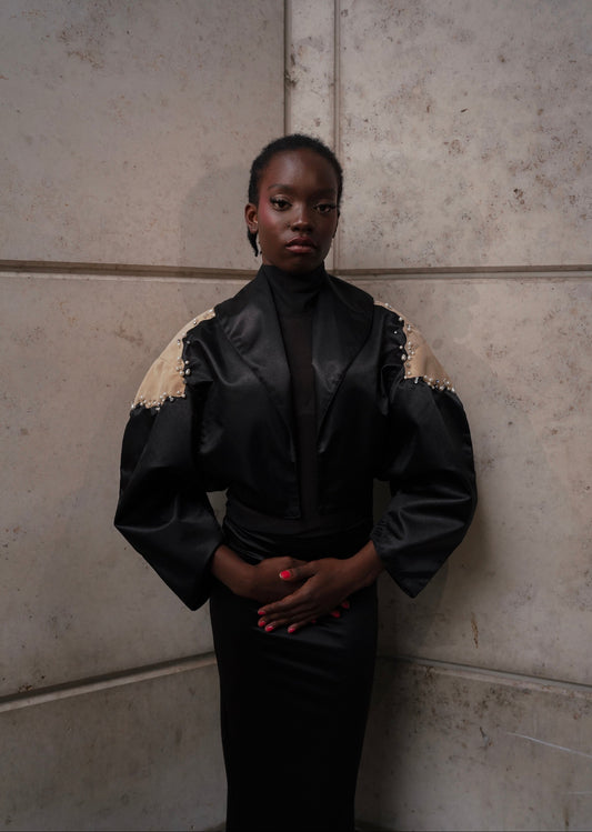 Embellished Suede Jacket