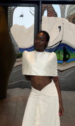 Ivory Mock Neck Cape