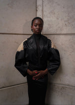 Embellished Suede Jacket