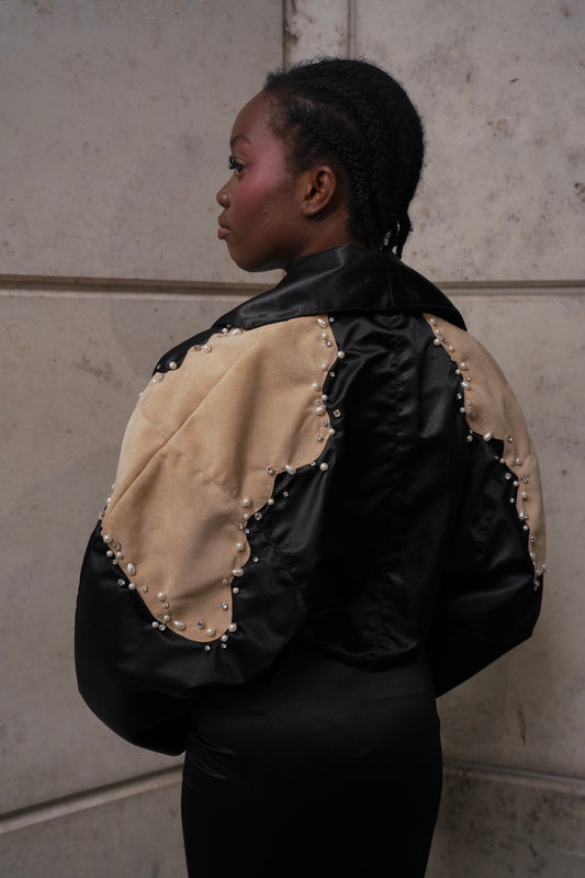 Embellished Suede Jacket