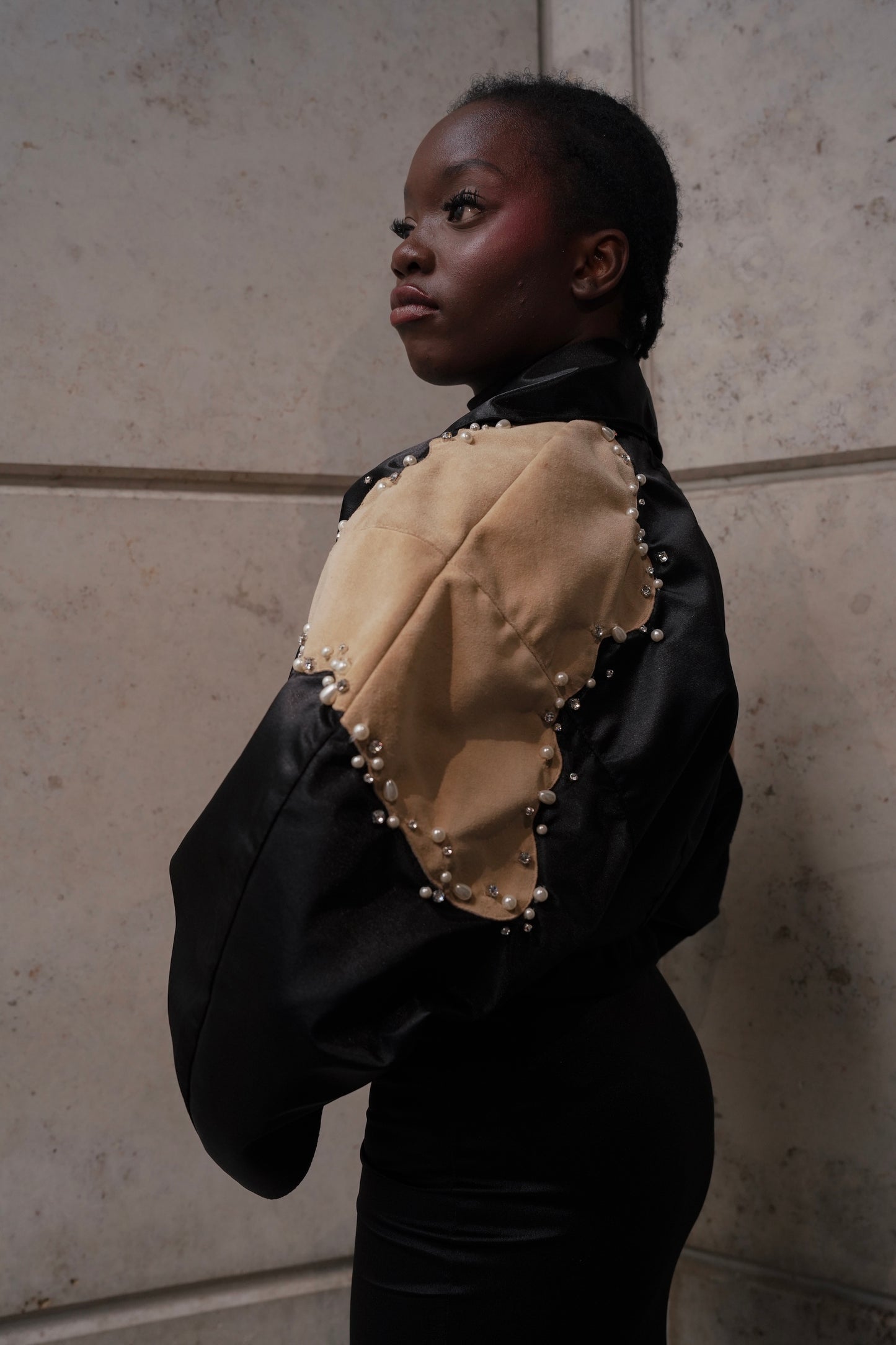 Embellished Suede Jacket